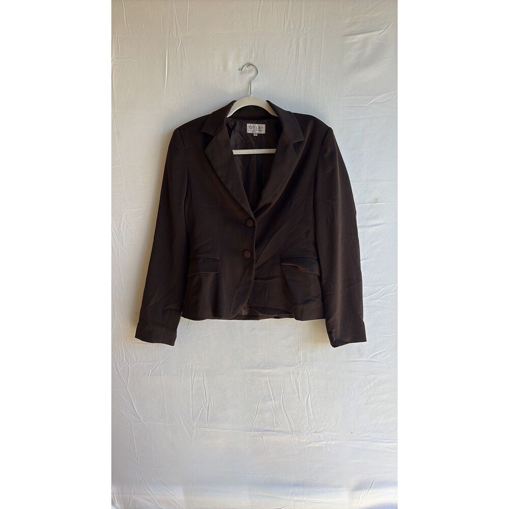 Vintage Opera by Bugui Chocolate Brown Tailored Blazer